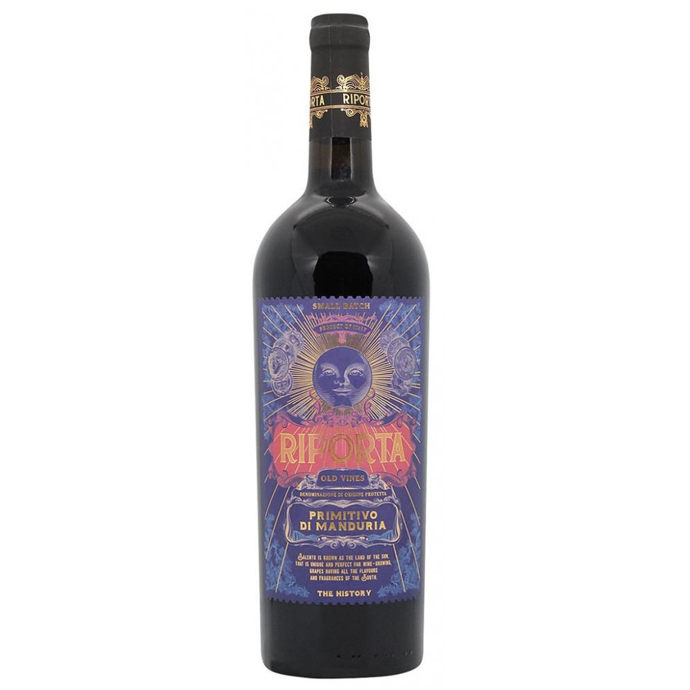 Farnese Вино  Riporta Primitivo di Manduria 0,75 л сухе тихе червоне (8019873925169) - зображення 1