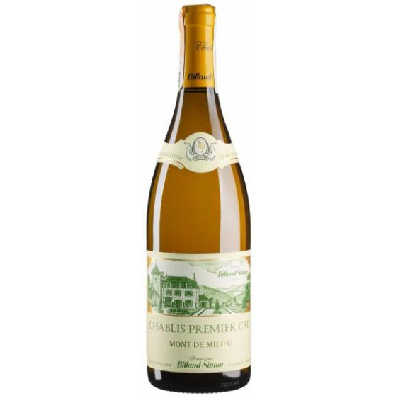 Billaud-Simon Вино  Chablis Cru Mont de Milieu 2021 біле сухе 0.75 л (BWR9889) - зображення 1