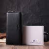 ST Leather Гаманець-клатч з натуральної шкіри чорний  22559 - зображення 7