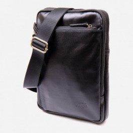 SHVIGEL Чоловіча сумка шкіряна  Чорна (leather-11281)