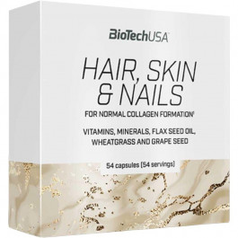   BiotechUSA Hair Skin & Nails 54 Capsules