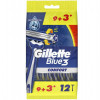 Gillette Бритва без змінних картриджів  Blue 3 Plus Comfort 12шт - зображення 1