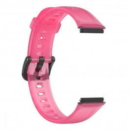   BeCover Силіконовий ремінець Crystal Style  для Huawei Band 7/Honor Band 7 Hot Pink (709432)