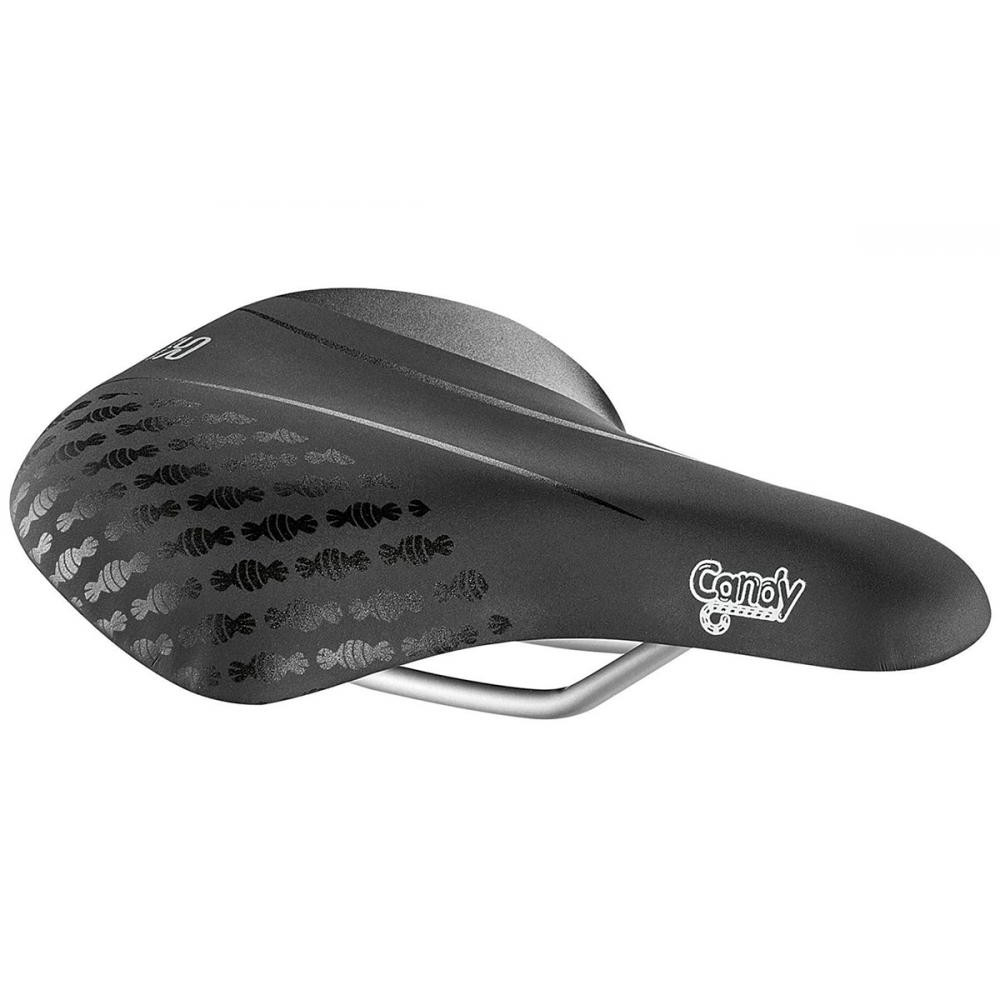 Selle Royal Седло  Junior CANDY, для 16"-24", Foam Matrix, обивка Soft Touch, 230х172мм, 320г, женское, чёрное - зображення 1