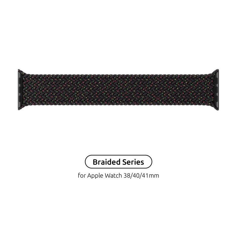 ArmorStandart Ремінець Braided Solo Loop для Apple Watch 38/40/41mm Black Unity 120 mm (ARM64894) - зображення 1