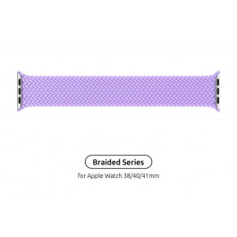 ArmorStandart Ремінець  Braided Solo Loop для Apple Watch 38/40/41 mm Size 2 (120 mm) Lavender Grey (ARM64897)