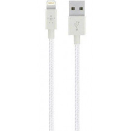 Belkin Mixit Metallic USB to Lightning 1.2m White (F8J144-04-WHTTM)