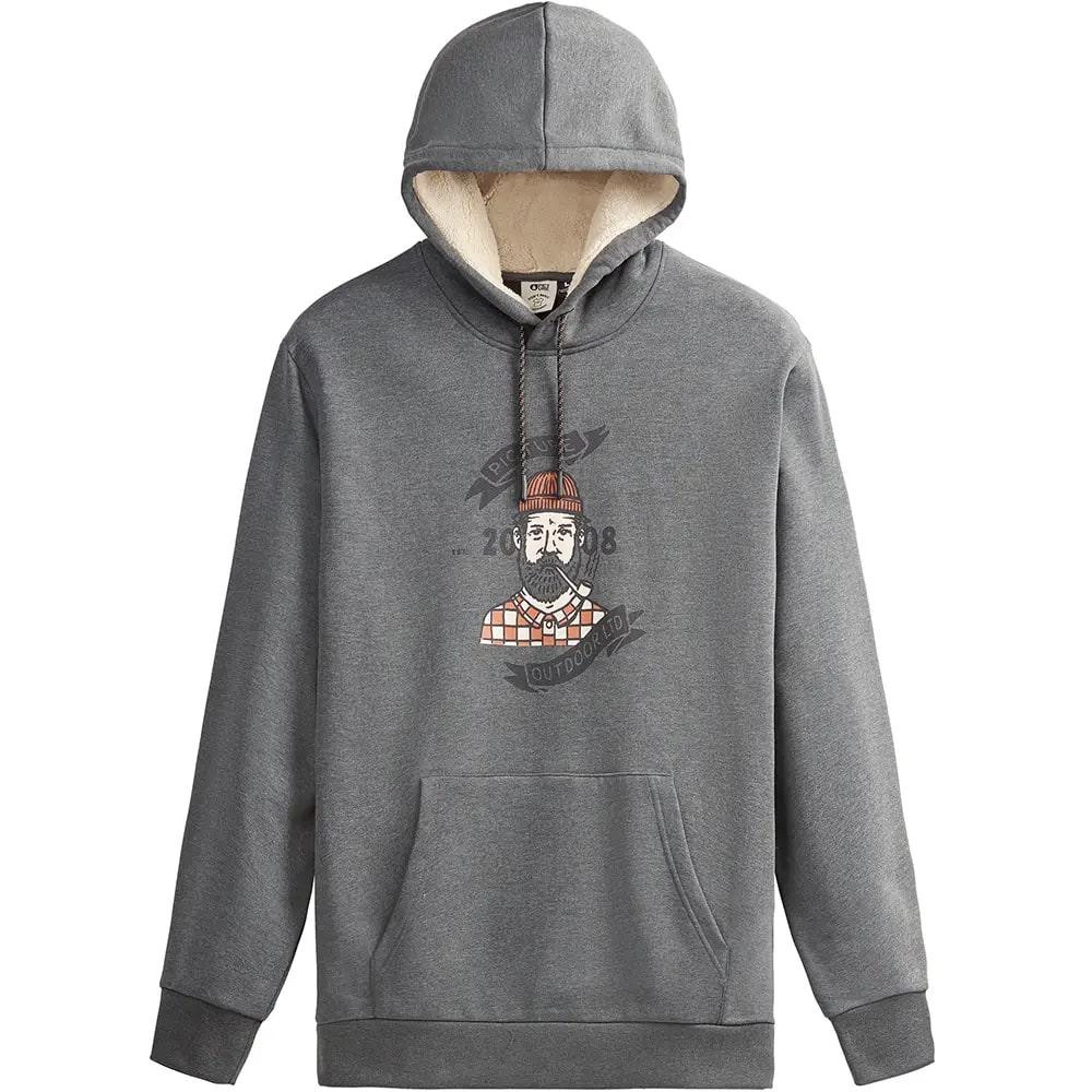 Picture Organic Толстовка  Chuchie Plush Hoody dark grey melange (MSW417A) M - зображення 1