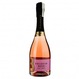 Bolgrad Вино ігристе  Rose рожеве напівсолодке 0,75л 10-13,5% (4820013031701)