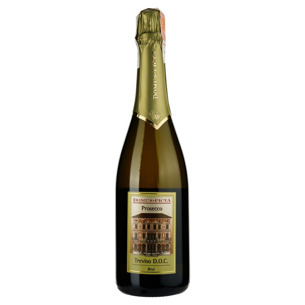 Domus-pictA Вино ігристе  Prosecco Treviso DOC Brut біле брют 0.75 л 11.5% (8057438300051) - зображення 1