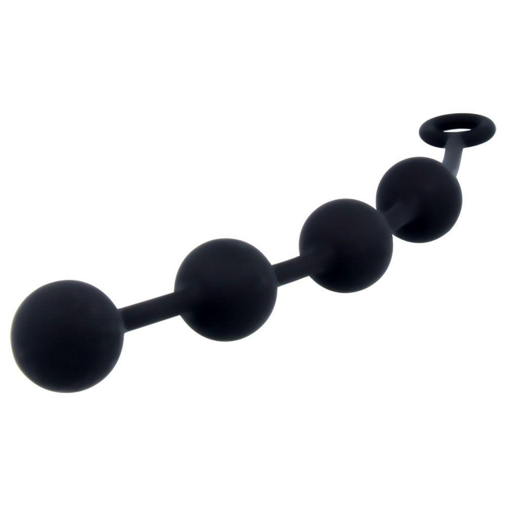 Nexus Excite Large Anal Beads, Black (5060274221360) - зображення 1