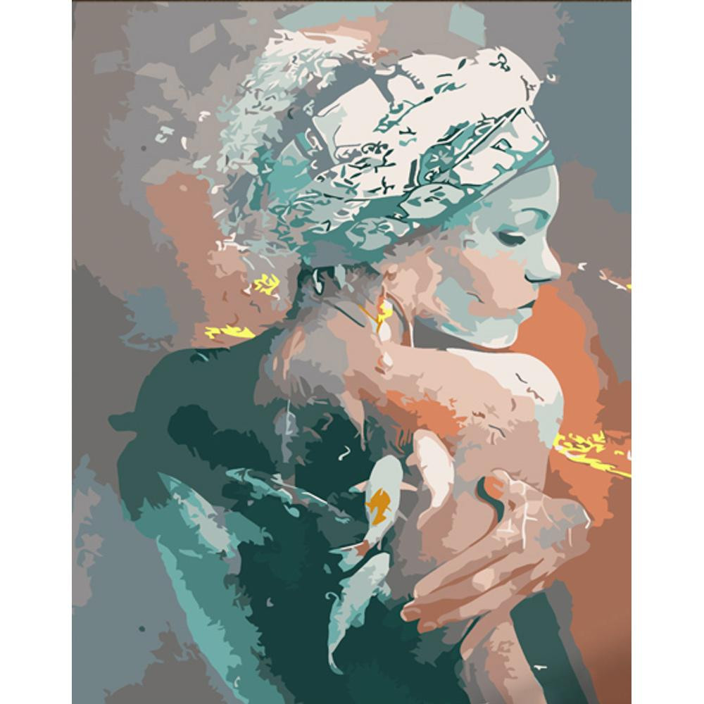 STRATEG Картина за номерами ПРЕМІУМ Жіноча ніжність з лаком розміром 30х40 см SS6772 - зображення 1