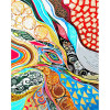 STRATEG Картина за номерами ПРЕМІУМ Яскраві абстракції з лаком та з рівнем розміром 40х50 см GS1422 - зображення 1