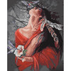 STRATEG Картина за номерами ПРЕМІУМ Жіноча краса з лаком та з рівнем розміром 40х50 см GS1362 - зображення 1