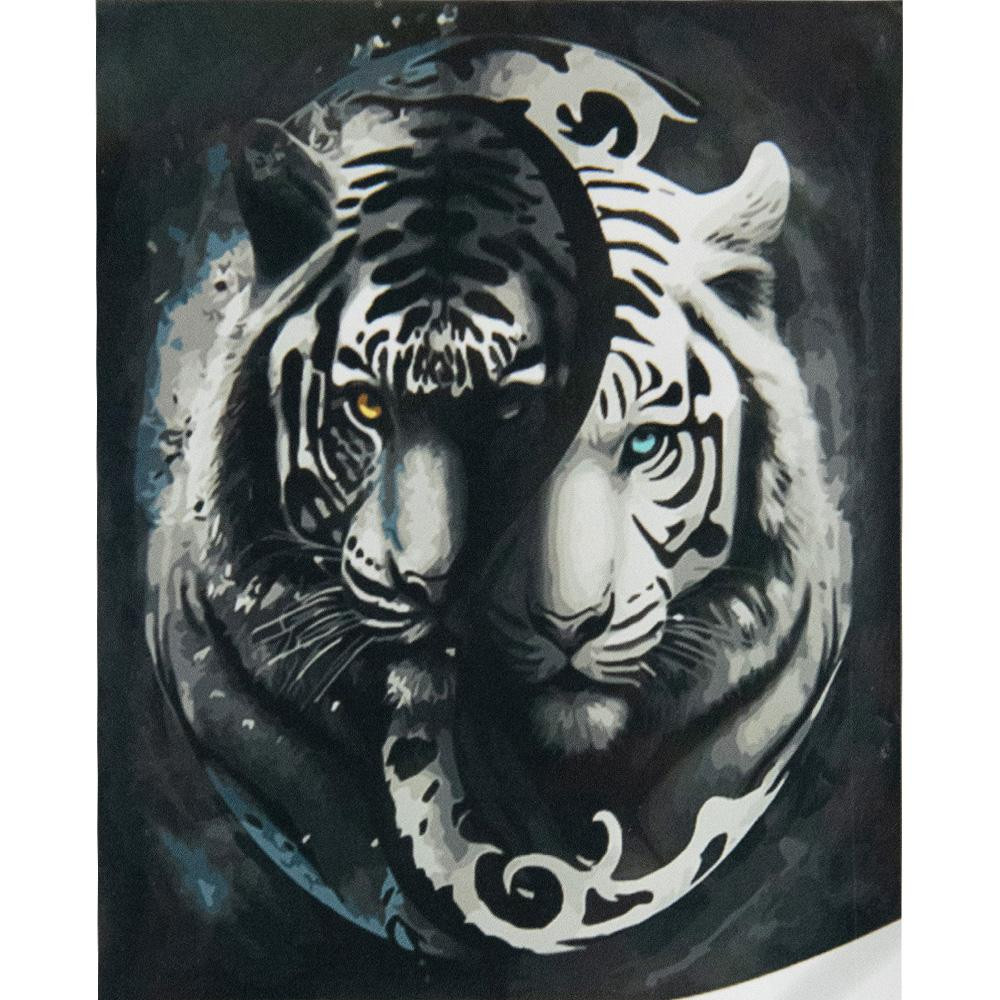 STRATEG Картина за номерами Тигр розміром 50х50 см AA005 - зображення 1