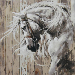 STRATEG Картина за номерами Кінь розміром 50х50 см AA019