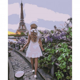 STRATEG Картина по номерам  Прогулка по Парижу 40x50 SY6534