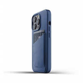   Mujjo Wallet Full Leather case Monaco Blue iPhone 13 Pro (MUJJO-CL-016-BL)