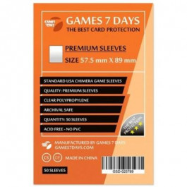 Games7Days Протектори для карток  (57.5 х 89 мм, 50 шт.) (PREMIUM) (GSD-025789)