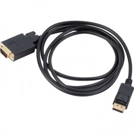 VALUE DisplayPort to VGA 1.8m Black (S0199)