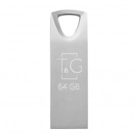 T&G 64 GB Metal Series USB 2.0 Silver (TG117SL-64G)