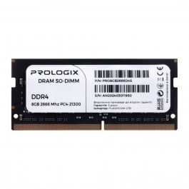 Prologix 8 GB SO-DIMM DDR4 2666 MHz (PRO8GB2666D4S)