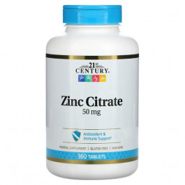 21st Century Zinc Citrate 50 mg (60 tab)