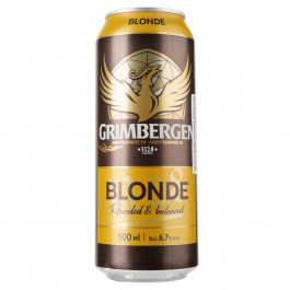   Grimbergen Пиво  Blonde світло фільтроване 6.7%, 0.5 л (4770075446985)