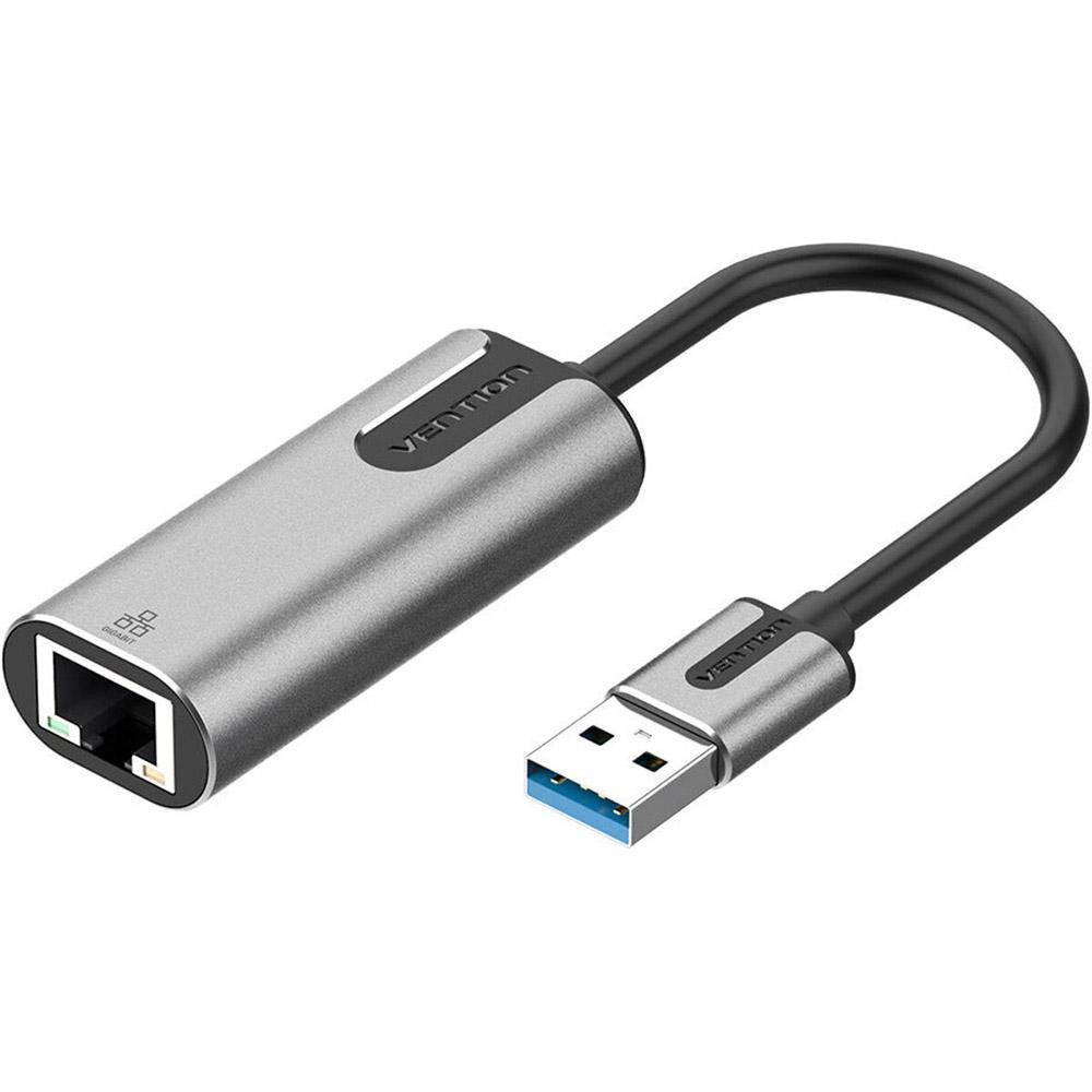 Vention USB 3.0 Gigabit Ethernet Adapter Gray (CEWHB) - зображення 1