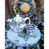 STRATEG Картина за номерами ПРЕМІУМ Чаювання з лаком розміром 40х50 см GS1246 - зображення 1