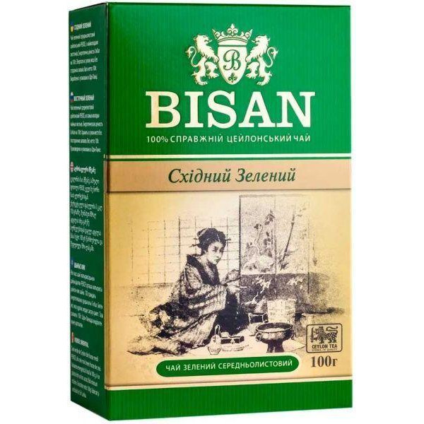 Bisan Чай зелений розсипний  Східний Річне 100 г (4791007012634) - зображення 1