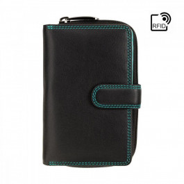 Visconti Чёрный кожаный женский кошелёк  R13 BLK/RHUMBA Carmelo c RFID