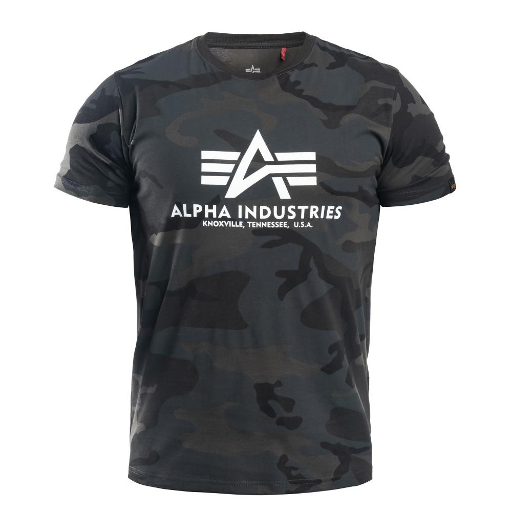 Alpha Industries Футболка T-shirt  Basic - Black Camo - зображення 1