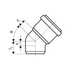 Ostendorf Колено канализационное  HT-Safe 75*45_ (173120) - зображення 2