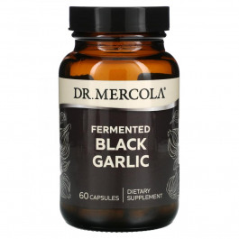 Dr. Mercola БАД Чорний часник, Black Garlic, , ферментований, 60 капсул