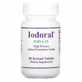 Optimox Corporation БАД Йодорал, Iodoral, IOD, Optimox, 6.25 мг, 90 таблеток