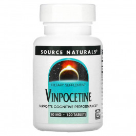 Source Naturals БАД Вітаміни для мозку, Vinpocetine, , 10 мг, 120 таблеток