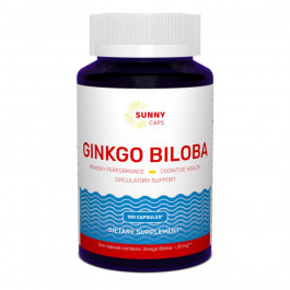 Sunny Caps Гінкго Білоба (Ginkgo Biloba) 20 мг 100 капсул