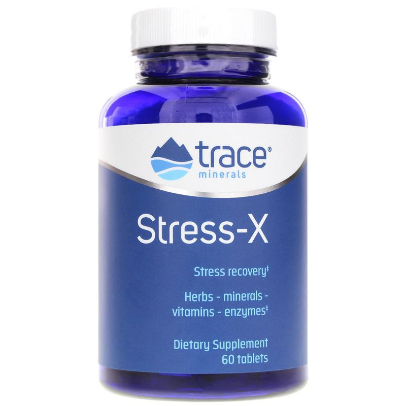 Trace Minerals Стрес-X захист від стресу (Stress-X) 60 таблеток - зображення 1
