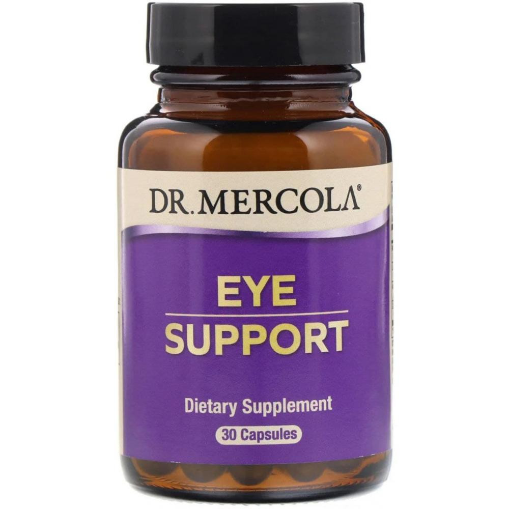 Dr. Mercola БАД Вітаміни для очей з лютеїном, Eye Support, , 30 капсул - зображення 1