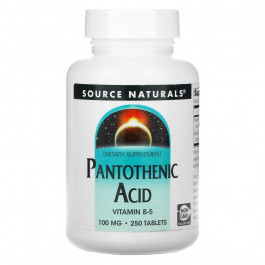 Source Naturals Пантотенова кислота (Pantothenic acid) 250 таблеток