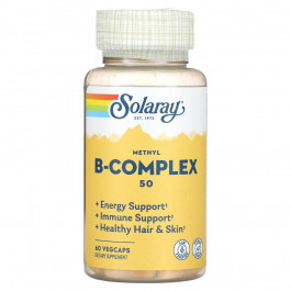 Solaray БАД Вітаміни групи В, Methyl B-Complex 50, , 60 вегетаріанських капсул