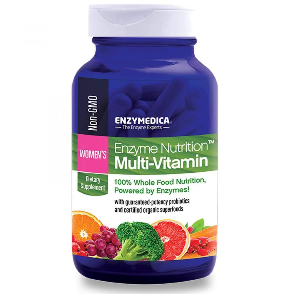 Enzymedica БАД Ферменти і мультивітаміни для жінок, Enzyme Nutrition Multi-Vitamin, , 120 капсул - зображення 1