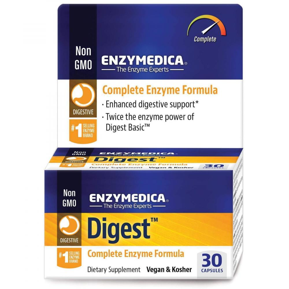 Enzymedica БАД Повна формула ензимів, Complete Enzyme Formula, , Digest, 30 капсул - зображення 1