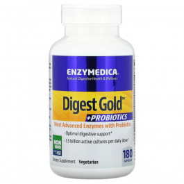   Enzymedica БАД Пробіотик + ферменти, Digest Gold + Probiotics, , 180 капсул