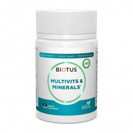 Biotus БАД Мультивітаміни та мінерали, Multivits & Minerals, , 30 таблеток