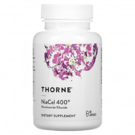Thorne БАД Нікотинамід рибозид, NiaCel 400, , 60 капсул