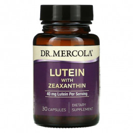 Dr. Mercola БАД Лютеїн із зеаксантином, Lutein with Zeaxanthin, , 40 мг, 30 капсул