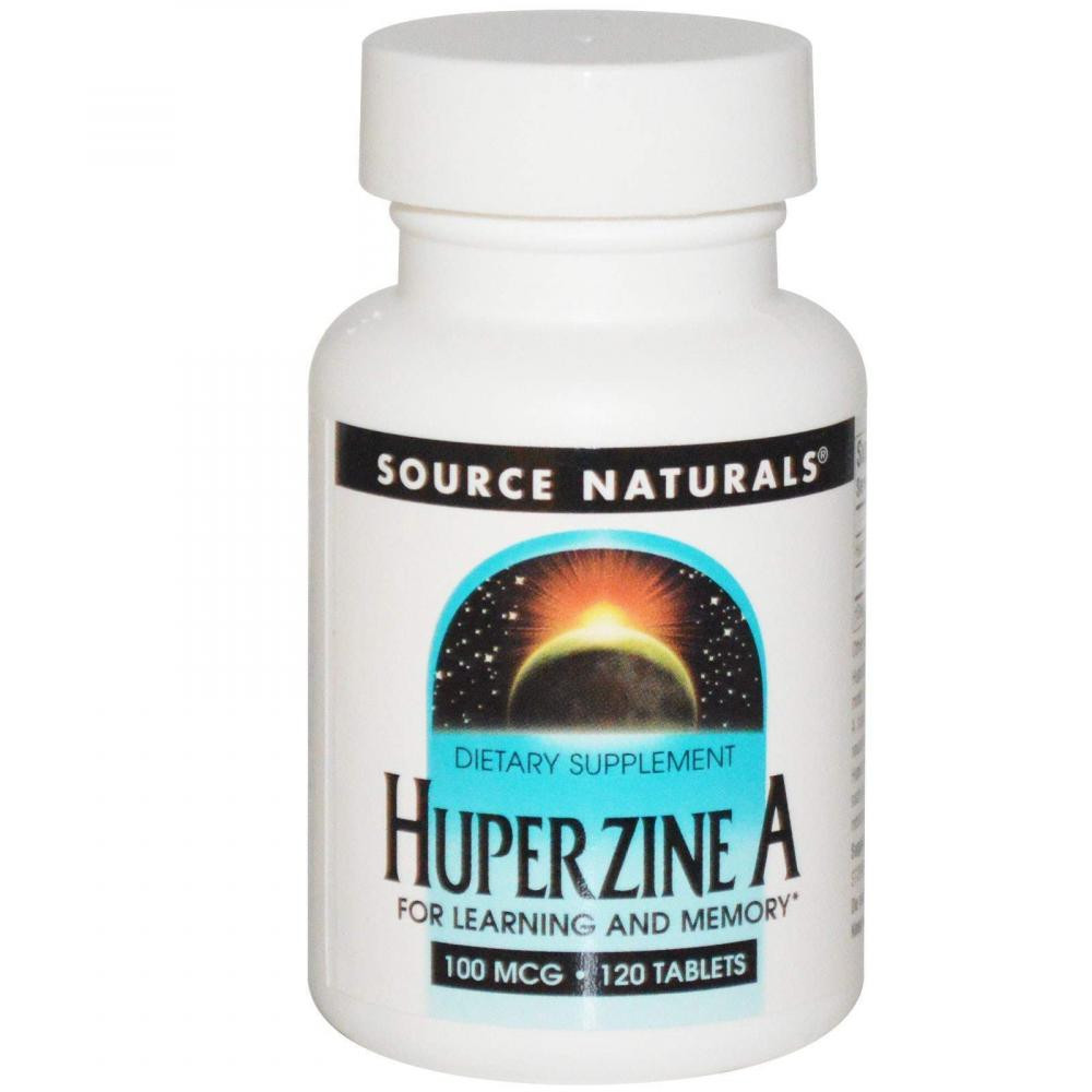 Source Naturals БАД Вітаміни для мозку, Huperzine A, , 100 мкг, 120 таблеток - зображення 1