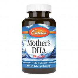 Carlson Labs Mother's DHA 500 mg 60 soft gels